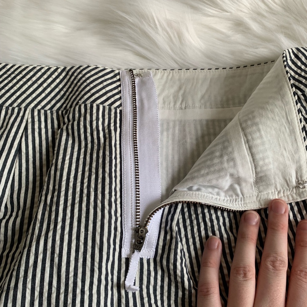 J. Crew Striped Seersucker The Pencil Skirt - Picture 5 of 5